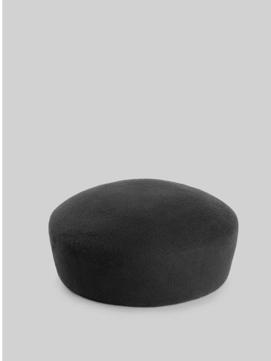 The Frankie Shop Black Wool Noxley pillbox hat main image 6